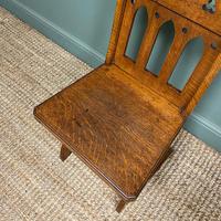 Quality Pair of Oak Hall Chairs by Shoolbred (4 of 7) Quality Pair of Oak Hall Chairs by Shoolbred (4 of 7)