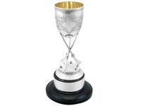 Antique Victorian Sterling Silver Rifle Presentation Cup 1868
