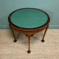 Stunning Edwardian Walnut Antique Card Table / Side Table (5 of 8) Stunning Edwardian Walnut Antique Card Table / Side Table (5 of 8)