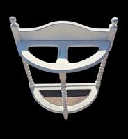 White Painted Barley Twist Umbrella Stand