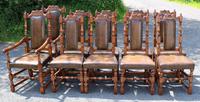 1960's Oak Dining Suite with Refectory Table & Set 10 Chairs - 8+2 Carvers (4 of 9) 1960's Oak Dining Suite with Refectory Table & Set 10 Chairs - 8+2 Carvers (4 of 9)