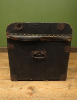 Antique Black Chest Trunk Storage Box, Steamer Trunk (4 of 13) Antique Black Chest Trunk Storage Box, Steamer Trunk (4 of 13)