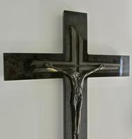 Large Granite & Metal Crucifix Art Deco Style & Design (2 of 4) Large Granite & Metal Crucifix Art Deco Style & Design (2 of 4)