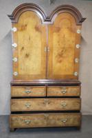 George I Style Figured Walnut Double Domed Cabinet (9 of 12) George I Style Figured Walnut Double Domed Cabinet (9 of 12)