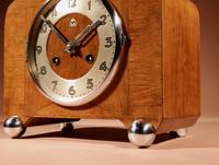 Art Deco Black Forest Very Stylish Walnut Mantel Clock c.1940 (8 of 8) Art Deco Black Forest Very Stylish Walnut Mantel Clock c.1940 (8 of 8)