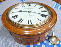 Wonderful 12” English Fusee Dial Timepiece by Thomas Moore 1870 (5 of 9) Wonderful 12” English Fusee Dial Timepiece by Thomas Moore 1870 (5 of 9)