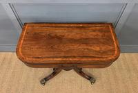 Regency Period Inlaid Rosewood Card Table (10 of 20) Regency Period Inlaid Rosewood Card Table (10 of 20)