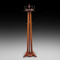 Victorian Walnut Rotating Hat & Coat Stand