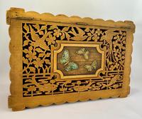 Unusual Pierced Box with Enamel Butterflies c.1920 (7 of 10) Unusual Pierced Box with Enamel Butterflies c.1920 (7 of 10)