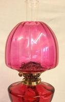Antique Victorian Cranberry Oil Lamp (4 of 11) Antique Victorian Cranberry Oil Lamp (4 of 11)