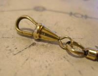 Antique Pocket Watch Chain 1900s Brass & Copper Snake Link Albert With Button Hole Fob (10 of 11) Antique Pocket Watch Chain 1900s Brass & Copper Snake Link Albert With Button Hole Fob (10 of 11)