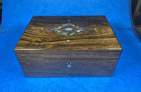 Victorian Rosewood Jewellery Box with Inlay (13 of 14) Victorian Rosewood Jewellery Box with Inlay (13 of 14)