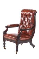 WV1 Period Mahogany & Leather Library Chair with Lectern (2 of 7) WV1 Period Mahogany & Leather Library Chair with Lectern (2 of 7)