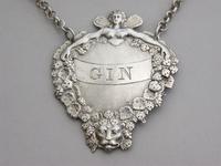 Victorian Silver Wine Label Gin "Lady Bountiful" by Joseph Angell, London, 1850 (5 of 8) Victorian Silver Wine Label Gin "Lady Bountiful" by Joseph Angell, London, 1850 (5 of 8)