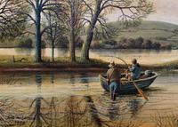 Fishing The River Ouse - Lovely Vintage North Yorkshire Riverscape Oil Painting (6 of 12) Fishing The River Ouse - Lovely Vintage North Yorkshire Riverscape Oil Painting (6 of 12)
