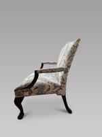 Mahogany Gainsborough Style Armchair with Cabriole Legs to Ball & Claw Feet & Foot Stool (2 of 3) Mahogany Gainsborough Style Armchair with Cabriole Legs to Ball & Claw Feet & Foot Stool (2 of 3)