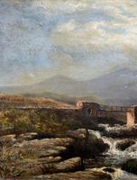 Original 19th Century Period Antique Scottish Highland Bridge Landscape Oil Painting (8 of 11) Original 19th Century Period Antique Scottish Highland Bridge Landscape Oil Painting (8 of 11)