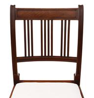 Pair of Georgian mahogany dining side hall bedroom chairs (6 of 7) Pair of Georgian mahogany dining side hall bedroom chairs (6 of 7)
