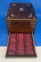 William IV Rosewood Jewellery Box Inlaid with Beautiful Mother of Pearl (8 of 14) William IV Rosewood Jewellery Box Inlaid with Beautiful Mother of Pearl (8 of 14)