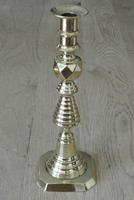 Pair of Large Victorian Beehive & Diamond Brass Candlesticks c.1890 - Pushers 11.75" (4 of 7) Pair of Large Victorian Beehive & Diamond Brass Candlesticks c.1890 - Pushers 11.75" (4 of 7)