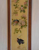 Pair of Oil Paintings of Finches in Blossom (11 of 12) Pair of Oil Paintings of Finches in Blossom (11 of 12)