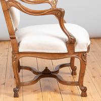 Pair of Large French Walnut & Parcel-Gilt Armchairs (9 of 10) Pair of Large French Walnut & Parcel-Gilt Armchairs (9 of 10)