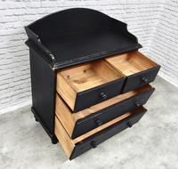 Black Painted Victorian Chest of Drawers (3 of 5) Black Painted Victorian Chest of Drawers (3 of 5)
