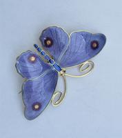 Marius Hammer Silver Gilt & Enamel Butterfly Brooch, c1920 (3 of 10) Marius Hammer Silver Gilt & Enamel Butterfly Brooch, c1920 (3 of 10)
