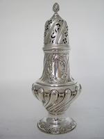 Large Victorian Embossed Silver Sugar Caster with a Detachable Lid (6 of 7) Large Victorian Embossed Silver Sugar Caster with a Detachable Lid (6 of 7)
