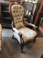 Nice Example of a Victorian Open Armchair (2 of 8) Nice Example of a Victorian Open Armchair (2 of 8)