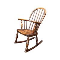 Victorian Ash & Elm Children's Windsor Rocking Chair