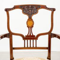 Very Pretty Art Nouveau Mahogany Elbow Chair (10 of 10) Very Pretty Art Nouveau Mahogany Elbow Chair (10 of 10)
