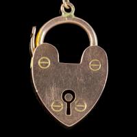Antique Edwardian Padlock Bracelet 9ct Gold Garnet Peridot c.1902 Ernst Gideon Bek Boxed (2 of 8) Antique Edwardian Padlock Bracelet 9ct Gold Garnet Peridot c.1902 Ernst Gideon Bek Boxed (2 of 8)