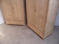 Pair of Antique Pine Arch Top 1 Panel Knockdown Wardrobes to wax / paint (3 of 12) Pair of Antique Pine Arch Top 1 Panel Knockdown Wardrobes to wax / paint (3 of 12)