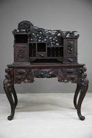 Carved Japanese Meiji Desk (4 of 12) Carved Japanese Meiji Desk (4 of 12)