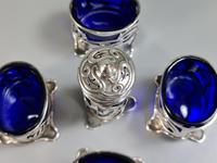 Stunning Levi & Salaman HM Silver Art Nouveau 5 x Piece Cruet c.1902 (4 of 10) Stunning Levi & Salaman HM Silver Art Nouveau 5 x Piece Cruet c.1902 (4 of 10)