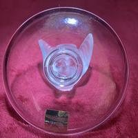 Lalique "Sparrow" Ring Dish in Clear & Frosted Glass with Original Label (9 of 9) Lalique "Sparrow" Ring Dish in Clear & Frosted Glass with Original Label (9 of 9)