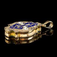 Antique Victorian Enamel Locket 15ct Gold c.1890 (4 of 7) Antique Victorian Enamel Locket 15ct Gold c.1890 (4 of 7)