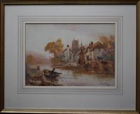 Walter Stuart LLOYD Fishing Village c1900 Watercolour (2 of 5) Walter Stuart LLOYD Fishing Village c1900 Watercolour (2 of 5)