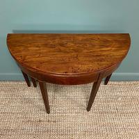 Georgian Mahogany Demi Lune Tea Table / Console Table (3 of 5) Georgian Mahogany Demi Lune Tea Table / Console Table (3 of 5)