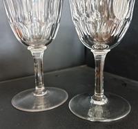 Pair Of Early Victorian Hand Cut Wine Glasses c.1845. (3 of 4) Pair Of Early Victorian Hand Cut Wine Glasses c.1845. (3 of 4)