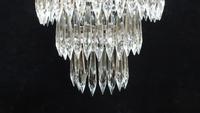 Italian Art Deco Three Tier Crystal Glass Chandelier (5 of 6) Italian Art Deco Three Tier Crystal Glass Chandelier (5 of 6)