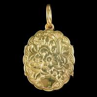 Antique Victorian Family Floral Locket 9ct Gold c.1900 (3 of 7) Antique Victorian Family Floral Locket 9ct Gold c.1900 (3 of 7)