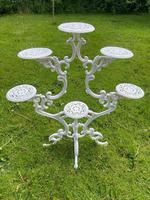 Victorian 19th Century Garden Cast Iron Painted White 6 Branch Plant Stand (7 of 47) Victorian 19th Century Garden Cast Iron Painted White 6 Branch Plant Stand (7 of 47)
