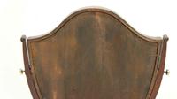 George III Mahogany Serpentine fronted, shield dressing table mirror (8 of 16) George III Mahogany Serpentine fronted, shield dressing table mirror (8 of 16)