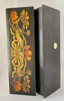 Superb Art Nouveau Pen & Ink Decorated Box (6 of 10) Superb Art Nouveau Pen & Ink Decorated Box (6 of 10)