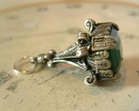 Vintage Pocket Watch Chain Fob 1950 Large Silver Nickel & Green Stone Victorian Revival Fob (3 of 10) Vintage Pocket Watch Chain Fob 1950 Large Silver Nickel & Green Stone Victorian Revival Fob (3 of 10)