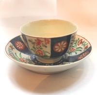 A Porcelain 1st Period Worcester Queen's Imari Tea Bowl & Saucer C.1770 (2 of 7) A Porcelain 1st Period Worcester Queen's Imari Tea Bowl & Saucer C.1770 (2 of 7)