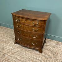 Small Quality Edwardian Mahogany Antique Bow Fronted Chest of Drawers (7 of 7) Small Quality Edwardian Mahogany Antique Bow Fronted Chest of Drawers (7 of 7)
