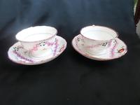 A Pair of Gaudy Welsh Cup & Saucers (2 of 5) A Pair of Gaudy Welsh Cup & Saucers (2 of 5)